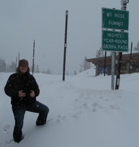 Kathy at 39weeks at the Mt. Rose Sumit