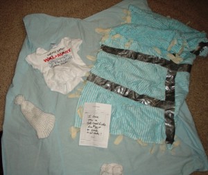 Some of the Items from the "White Trash" baby shower