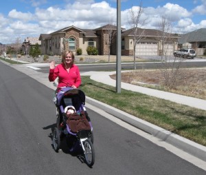 New stroller for long outings ....and here is the first!!